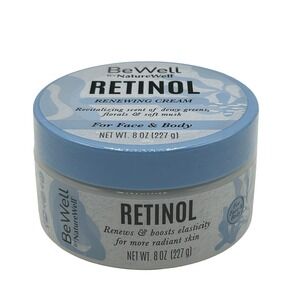 BeWell by NatureWell Retinol Renewing Cream Face & Body 8oz NEW SEALED